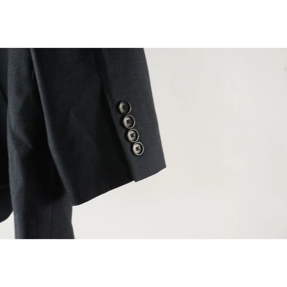 J. Crew Ludlow Tollegno 1900 Wool Suit Jacket Mens 42R Blue Vented Notch 2Btn